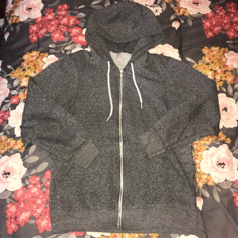 American Apparel Salt and Pepper zip up hoodie